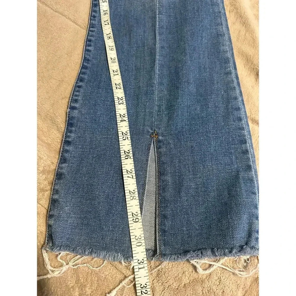 Cello Split Hem Frayed Denim Jeans Size 13 Blue Seam Trendy - Picture 7 of 8